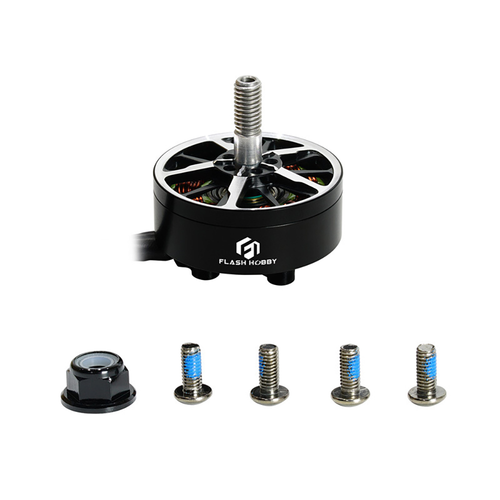 14PCS-Flashhobby-A2810-2810-1100KV-3-6S-Buumlrstenloser-Motor-mit-5-mm-Welle-fuumlr-DIY-7-Zoll-Langs-2017147-9